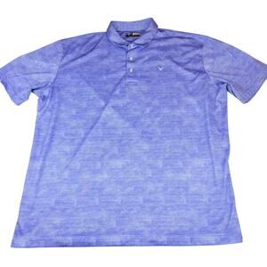 Callaway Opti-Dri Golf Polo Shirt XXL Purple Blue
